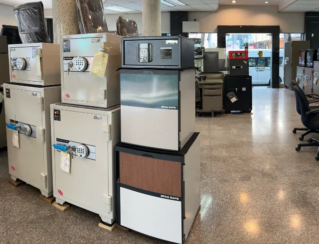 ตู้เซฟนิรภัยกันไฟ ยี่ห้อ Booil รุ่น EFAS รหัสสแกนลายนิ้วมือ และอิเล็กทรอนิกส์